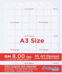 A3 3G Jet-Opaque Dark Transfer Paper